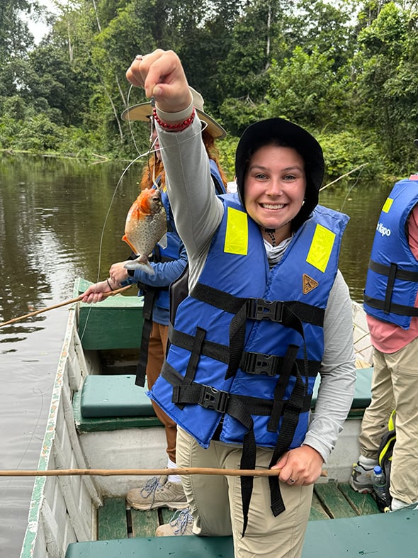 Amazon, piranha fishing
