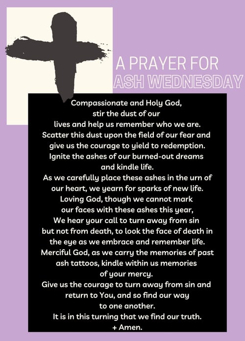 Ash Wednesday Prayer