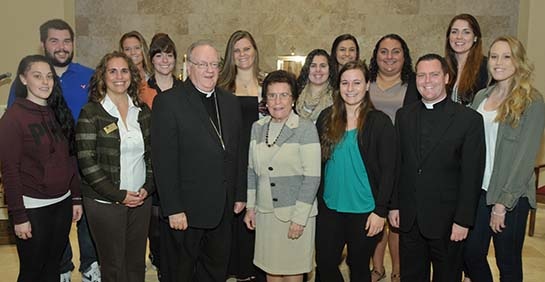 Bishop Sullivan Visits Students from Camden Diocese