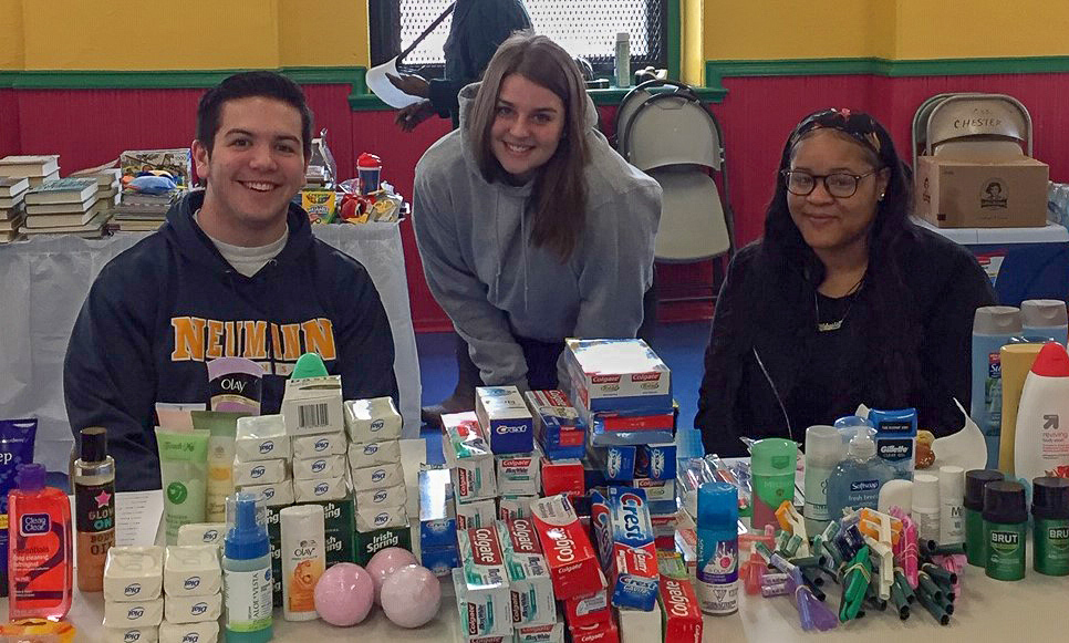 Students Volunteer at Chester Flea Market