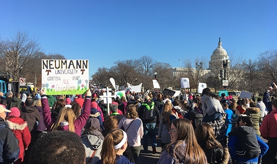 Ten Students March for Life