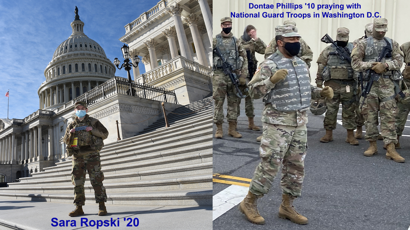 Two Alums Served with the National Guard at the Inauguration