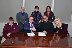 Neumann, St. Joseph High School Reach Guaranteed Admission Agreement